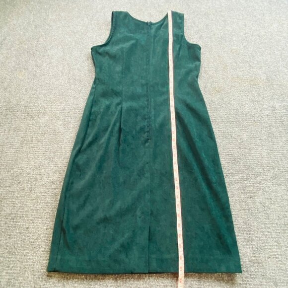 R.J. & Co. Dress Women’s 8 Green Sleeveless Sheath Soft Professional Career Wear - Picture 6 of 9